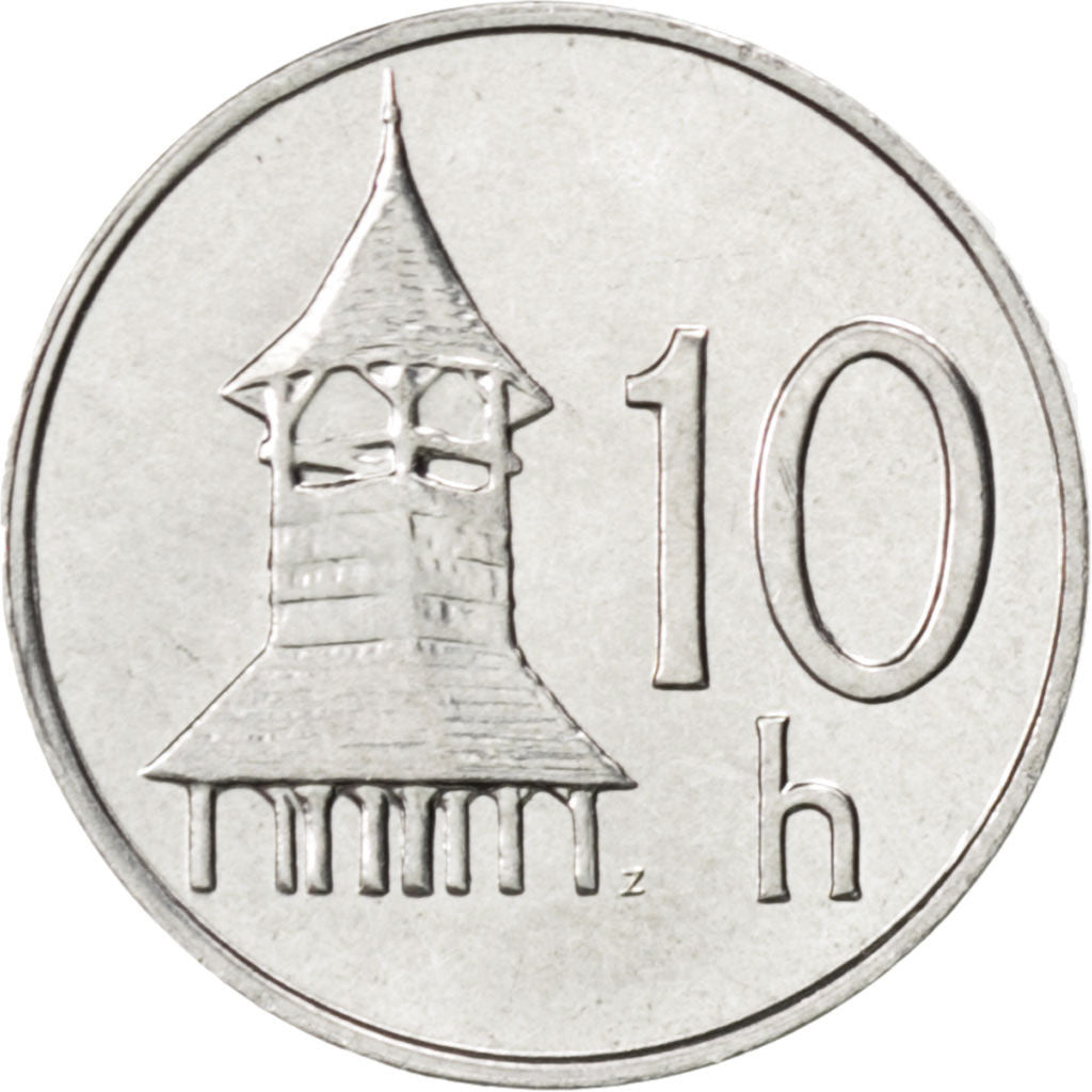 Münze, Slowakei, 10 Halierov, 2002, UNZ, Aluminium, KM:17