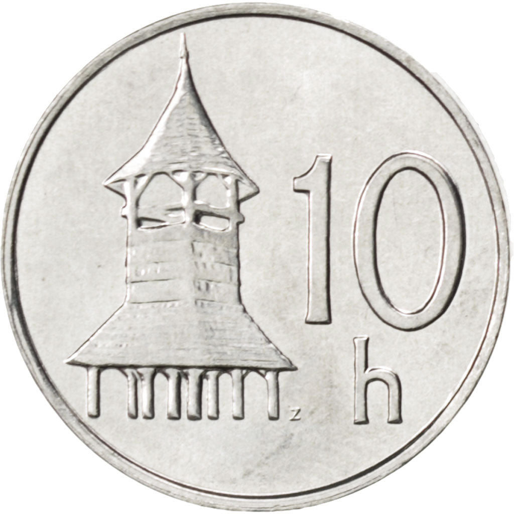 Moneta, Slovacchia, 10 Halierov, 2002, SPL, Alluminio, KM:17