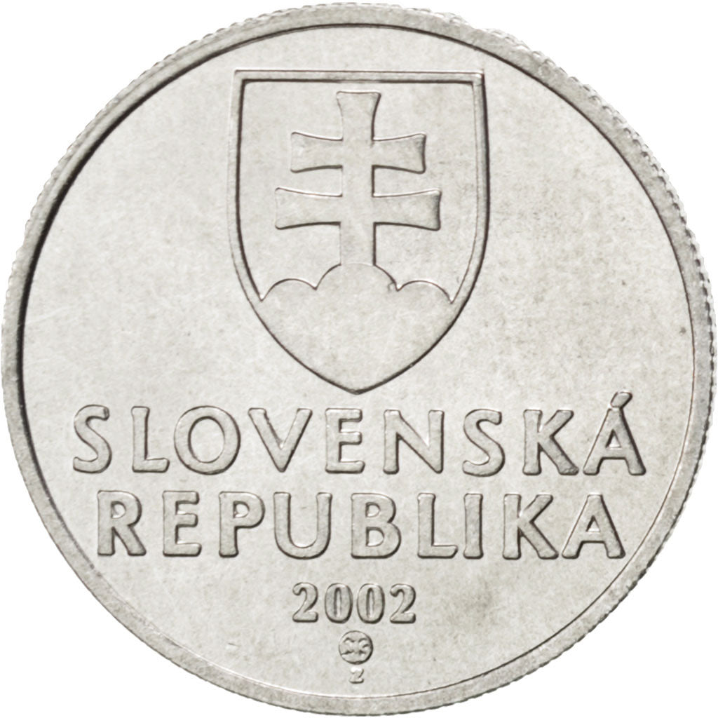 Moneta, Slovacchia, 20 Halierov, 2002, SPL, Alluminio, KM:18