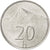 Moneta, Słowacja, 20 Halierov, 2002, MS(63), Aluminium, KM:18