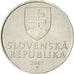 Moneda, Eslovaquia, 2 Koruna, 2007, SC, Níquel chapado en acero, KM:13