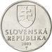 Munten, Slowakije, 2 Koruna, 2003, UNC-, Nickel plated steel, KM:13