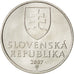 Monnaie, Slovaquie, 5 Koruna, 2007, SPL, Nickel plated steel, KM:14