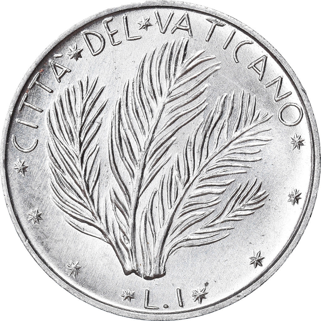 Coin, VATICAN CITY, Paul VI, Lira, 1972, MS(63), Aluminum, KM:116