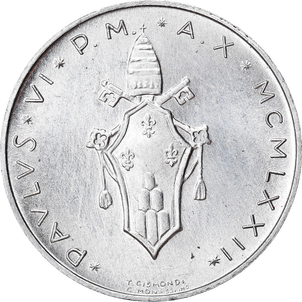 Coin, VATICAN CITY, Paul VI, Lira, 1972, MS(63), Aluminum, KM:116