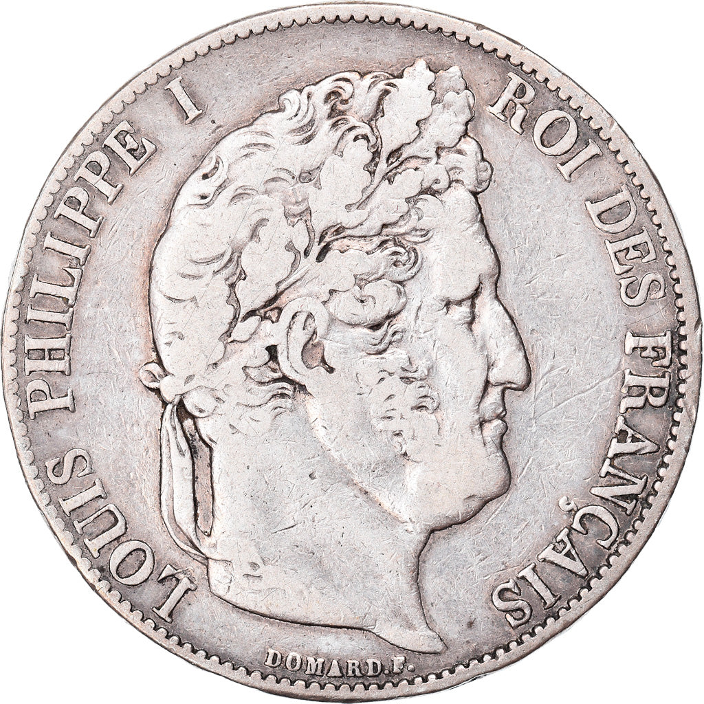 Coin, France, Louis-Philippe, 5 Francs, 1845, Lille, VF(30-35), Silver