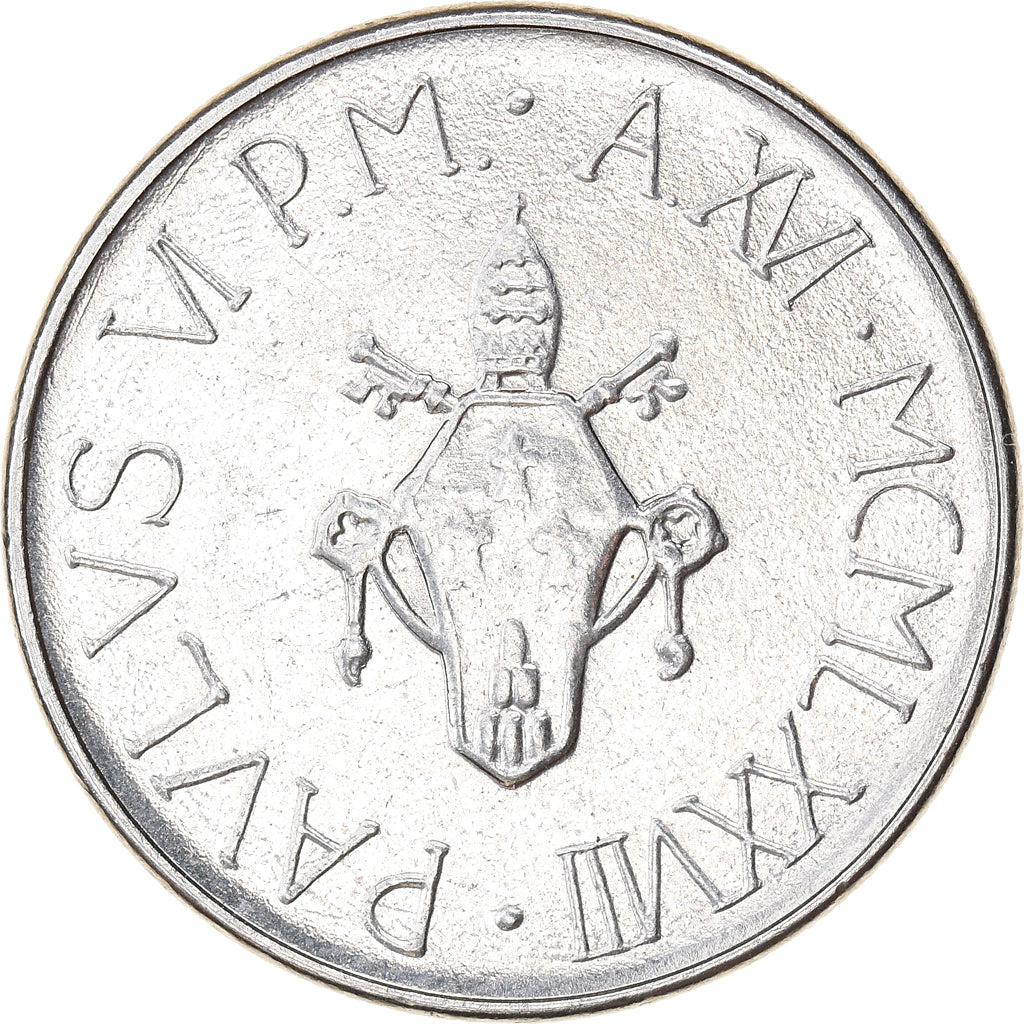 Coin, VATICAN CITY, Paul VI, 50 Lire, 1978, AU(50-53), Stainless Steel, KM:136