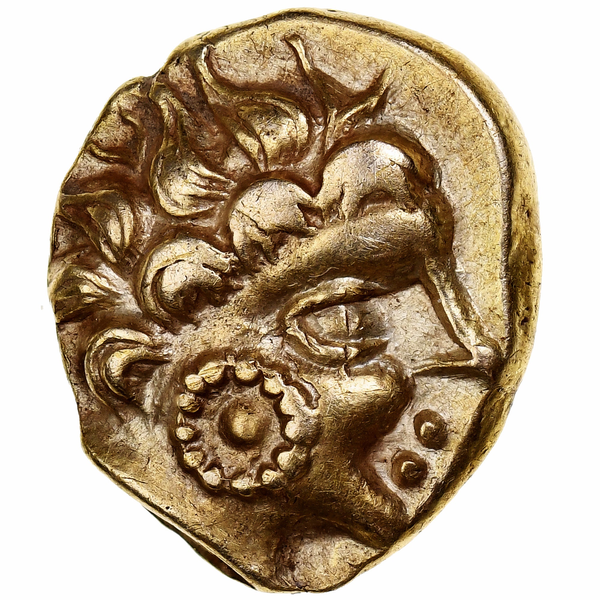 Namnetes, 1/4 Statère, 80-50 BC, Or, NGC, Ch XF★, Delestrée:2193