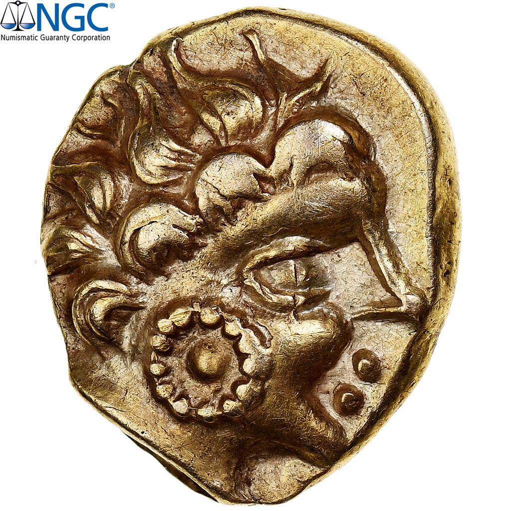 Vénètes, Namnetes, 1/4 Statère, IIe-Ier siècles av. J.-C., Or, NGC, Ch XF★