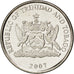 Munten, TRINIDAD & TOBAGO, 25 Cents, 2007, UNC-, Copper-nickel, KM:32