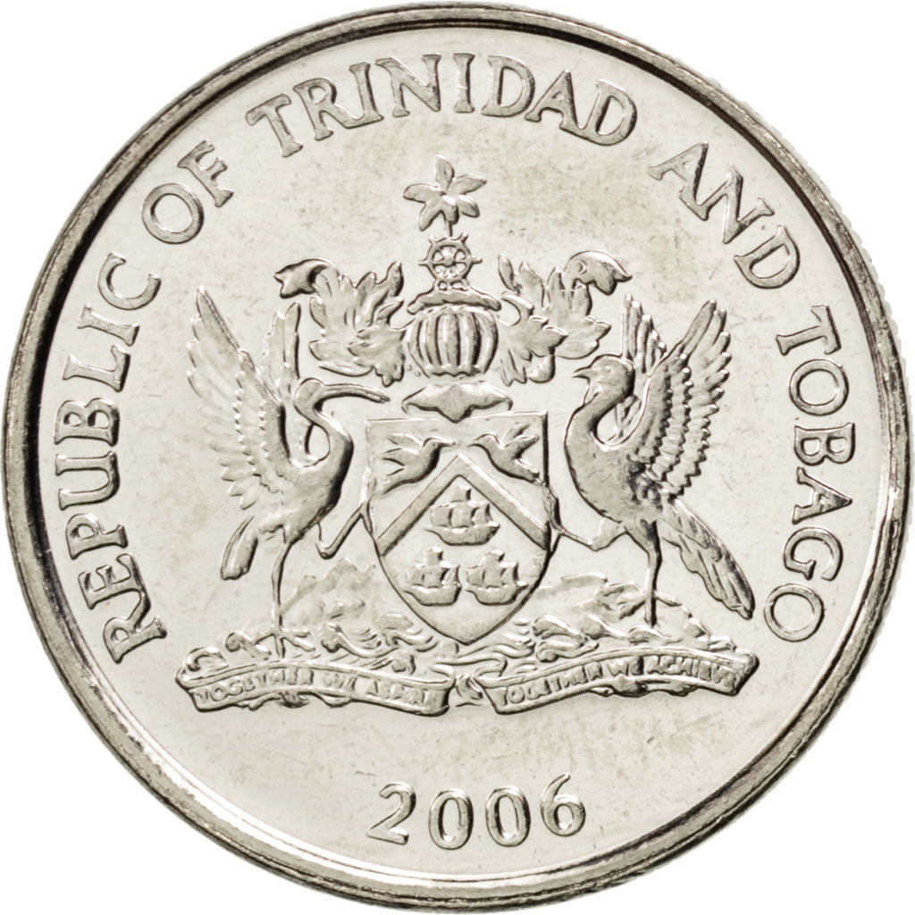 Monnaie, TRINIDAD & TOBAGO, 25 Cents, 2006, SPL, Copper-nickel, KM:32