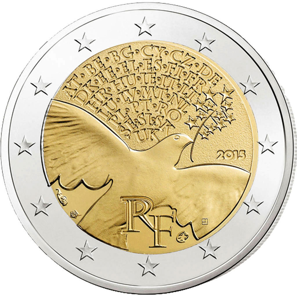 Monnaie, France, 2 Euro, 2015, FDC, Bimetallic