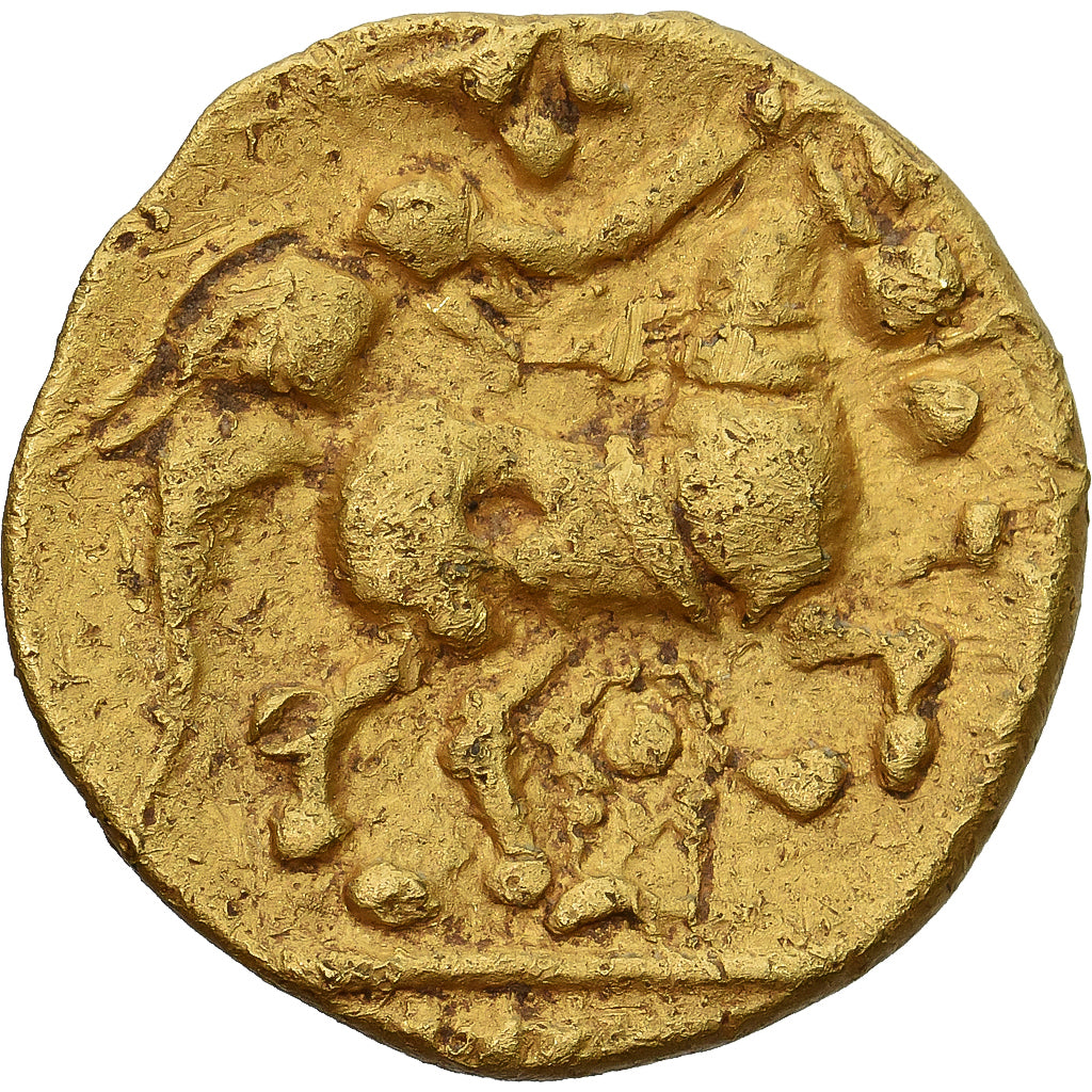 Carnutes, 1/4 Stater, 3rd-2nd century BC, Unpublished, Dourado, EF(40-45)