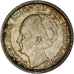 Coin, Netherlands, Wilhelmina I, 25 Cents, 1941, AU(50-53), Silver, KM:164