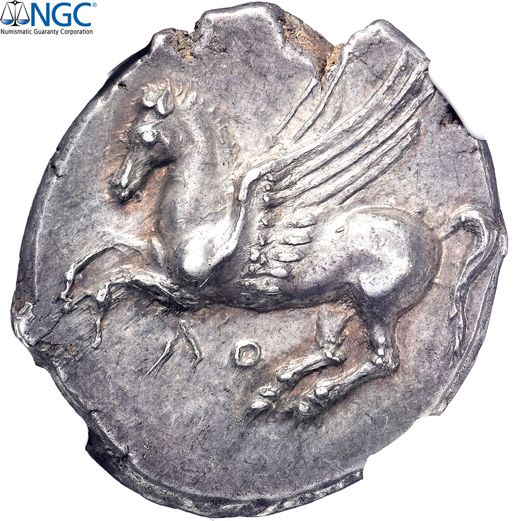 Bruttium, Stater, ca. 350-275 BC, Lokroi Epizephyrioi, Argento, NGC, AU 5/5-5/5