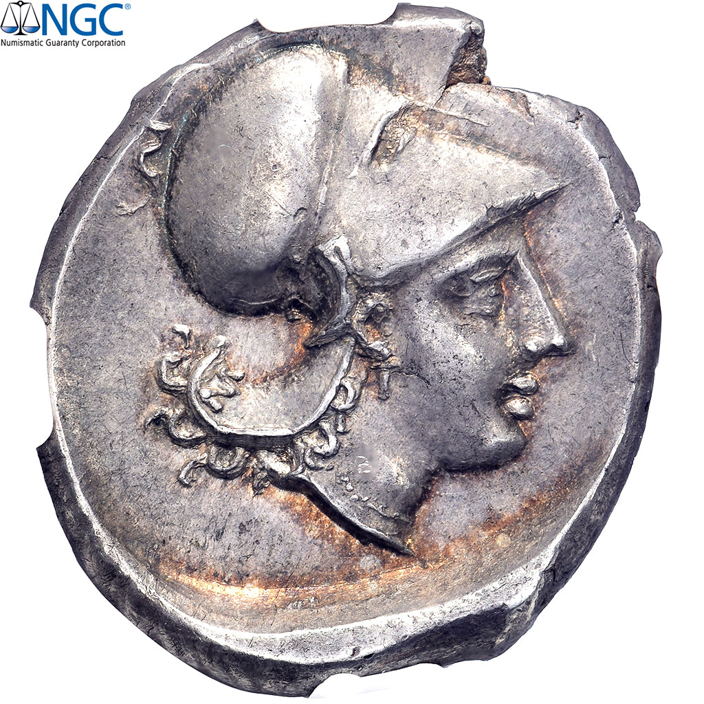 Bruttium, Stater, ca. 350-275 BC, Lokroi Epizephyrioi, Argento, NGC, AU 5/5-5/5