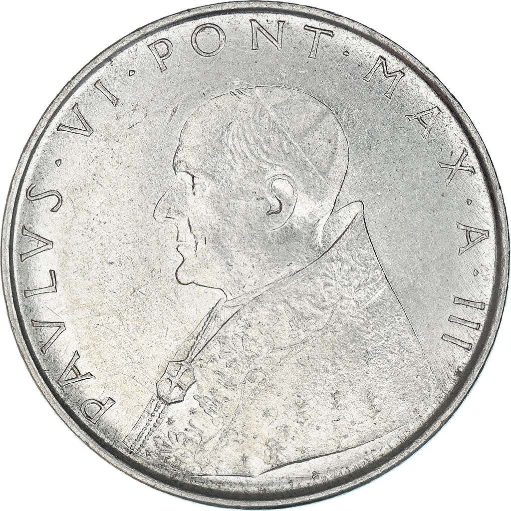 Moneta, PAŃSTWO WATYKAŃSKIE, Paul VI, 100 Lire, 1965, MS(65-70), Stal