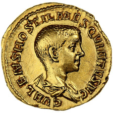 Hostilien, Aureus, 251, Rome, Extrêmement rare, Or, TTB+, Calicó:3316