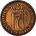 Coin, Norway, Haakon VII, 5 Öre, 1940, Kongsberg, EF(40-45), Bronze, KM:368