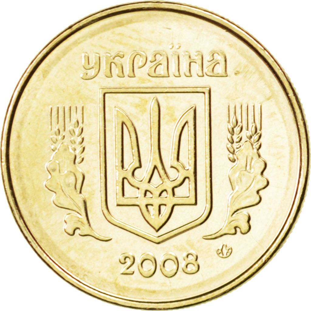 Moneta, Ucraina, 10 Kopiyok, 2008, SPL, Alluminio-bronzo, KM:1.1b