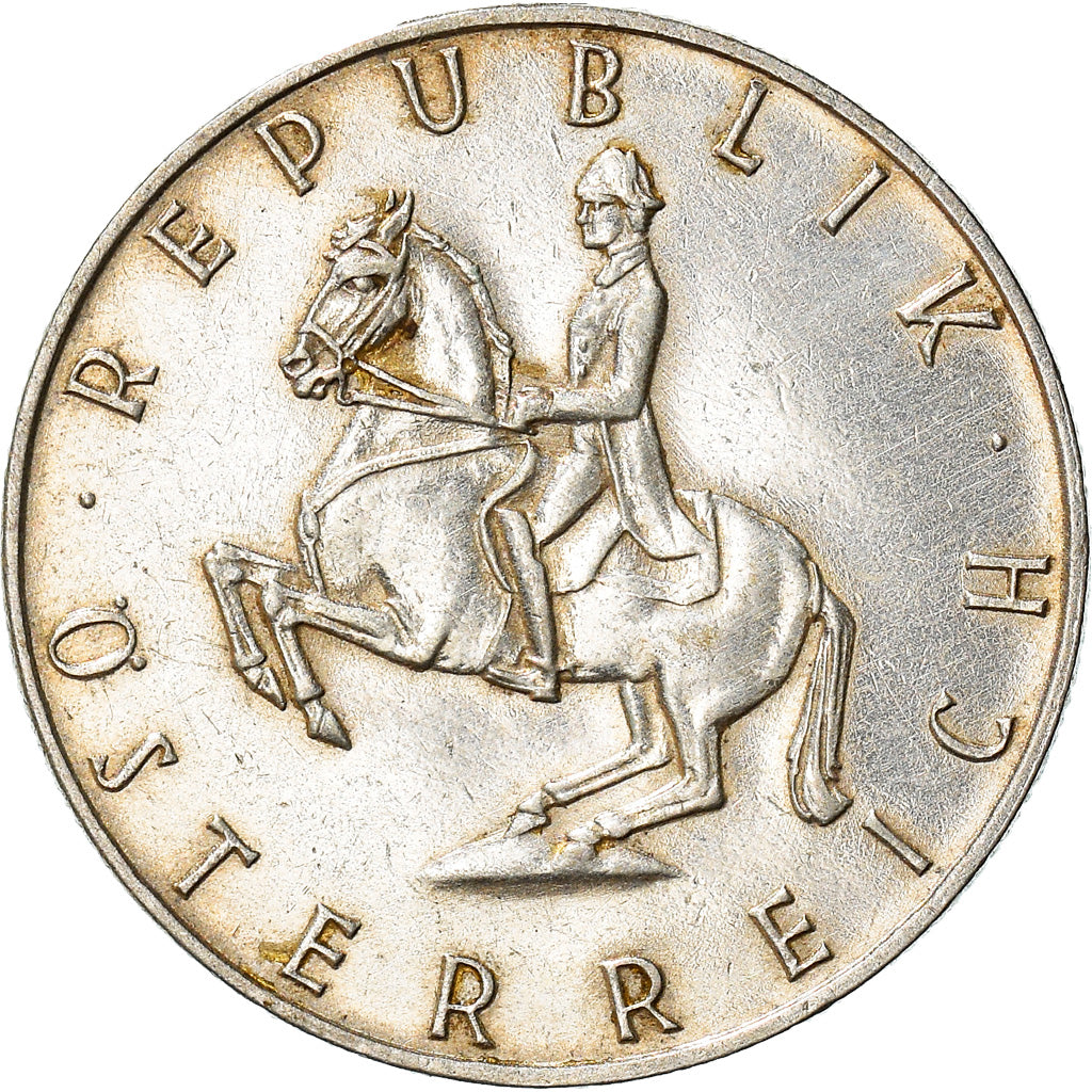 Moeda, Áustria, 5 Schilling, 1961, AU(50-53), Prata, KM:2889