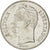 Moneta, Venezuela, 5 Bolivares, 1990, MS(63), Nikiel powlekany stalą, KM:53a.2