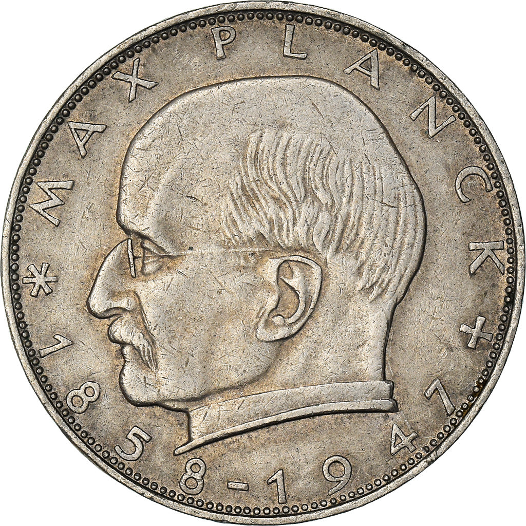 Munten, Federale Duitse Republiek, 2 Mark, 1966, Hambourg, ZF, Copper-nickel