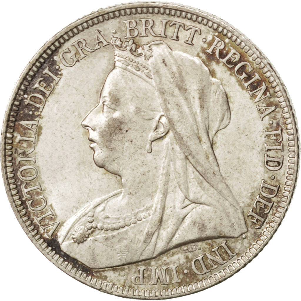Moneta, Wielka Brytania, Victoria, Shilling, 1894, AU(55-58), Srebro, KM:780