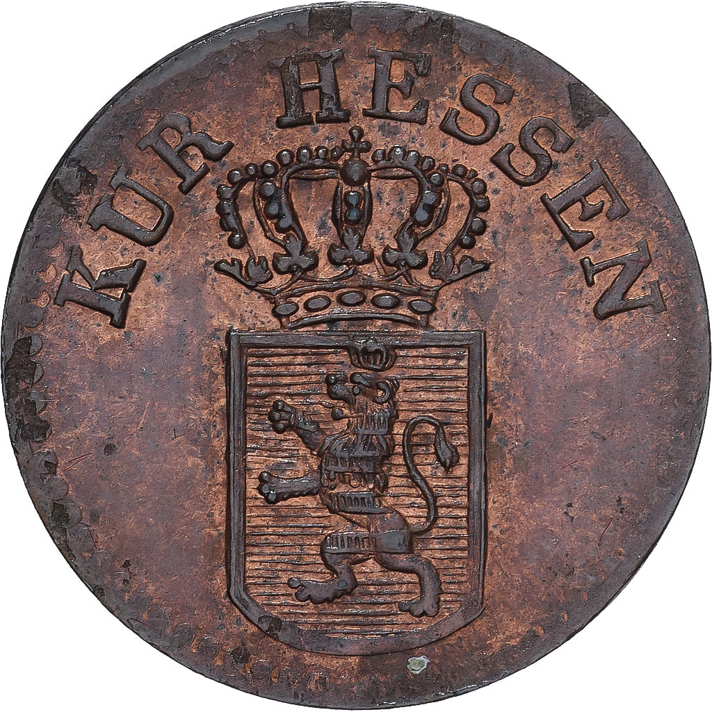Moneta, Landy niemieckie, HESSE-CASSEL, Wilhelm II and Friedrich Wilhelm, 1/4
