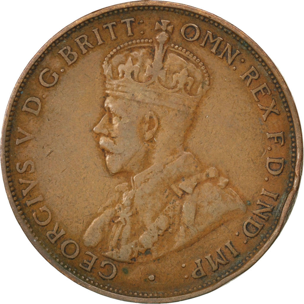 Coin, Australia, George V, Penny, 1933, EF(40-45), Bronze, KM:23