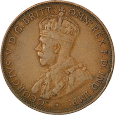 Coin, Australia, George V, Penny, 1933, EF(40-45), Bronze, KM:23