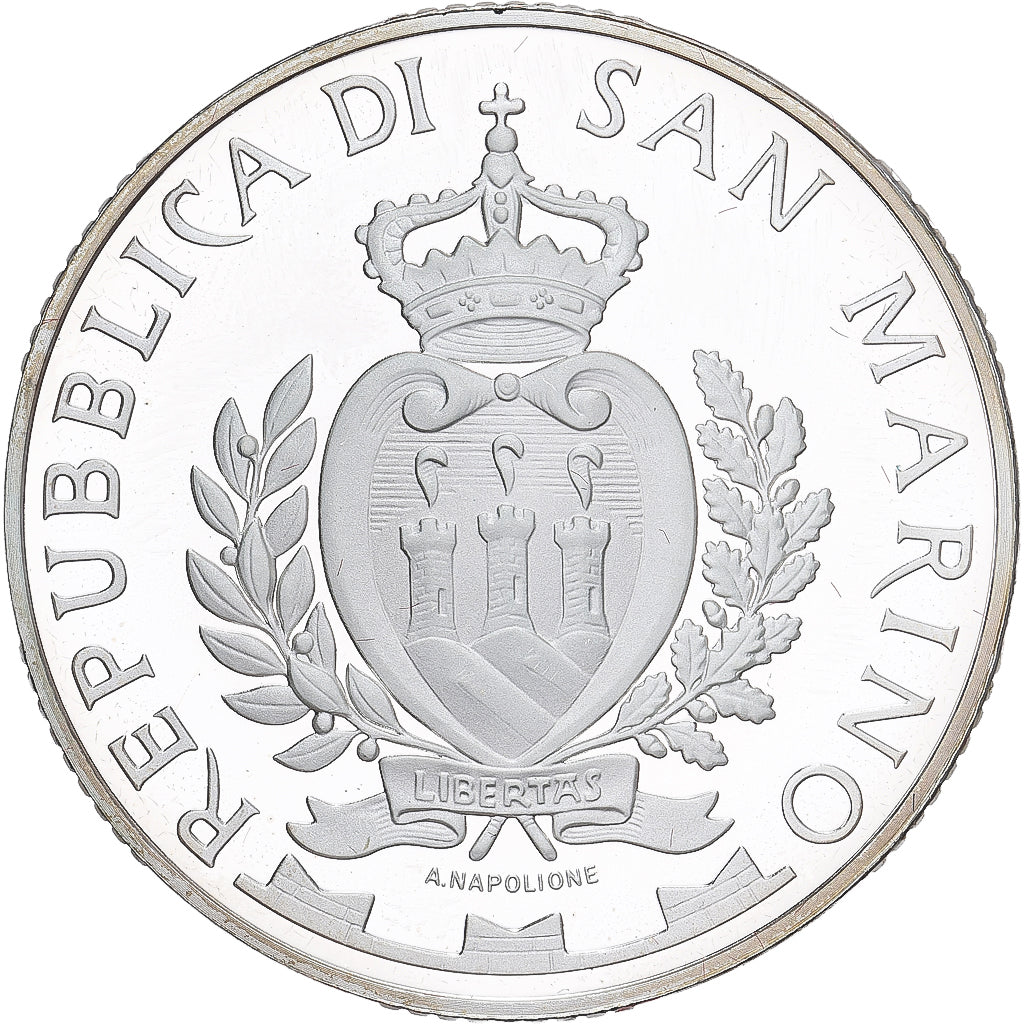 San Marino, 10 Euro, Aligi Sassu, 2012, Proof, FDC, Argent, KM:523