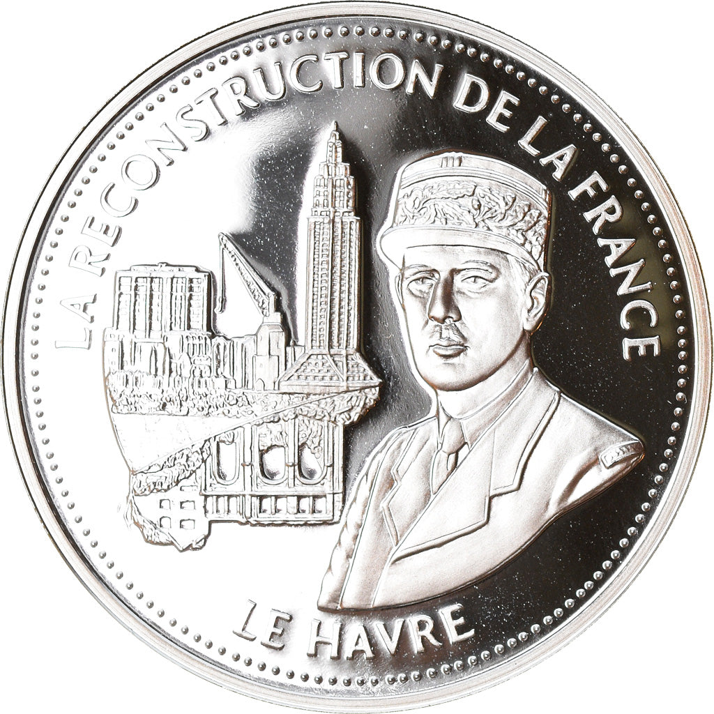 Francja, Medal, De Gaulle, La Reconstruction de la France, Historia, MS(65-70)