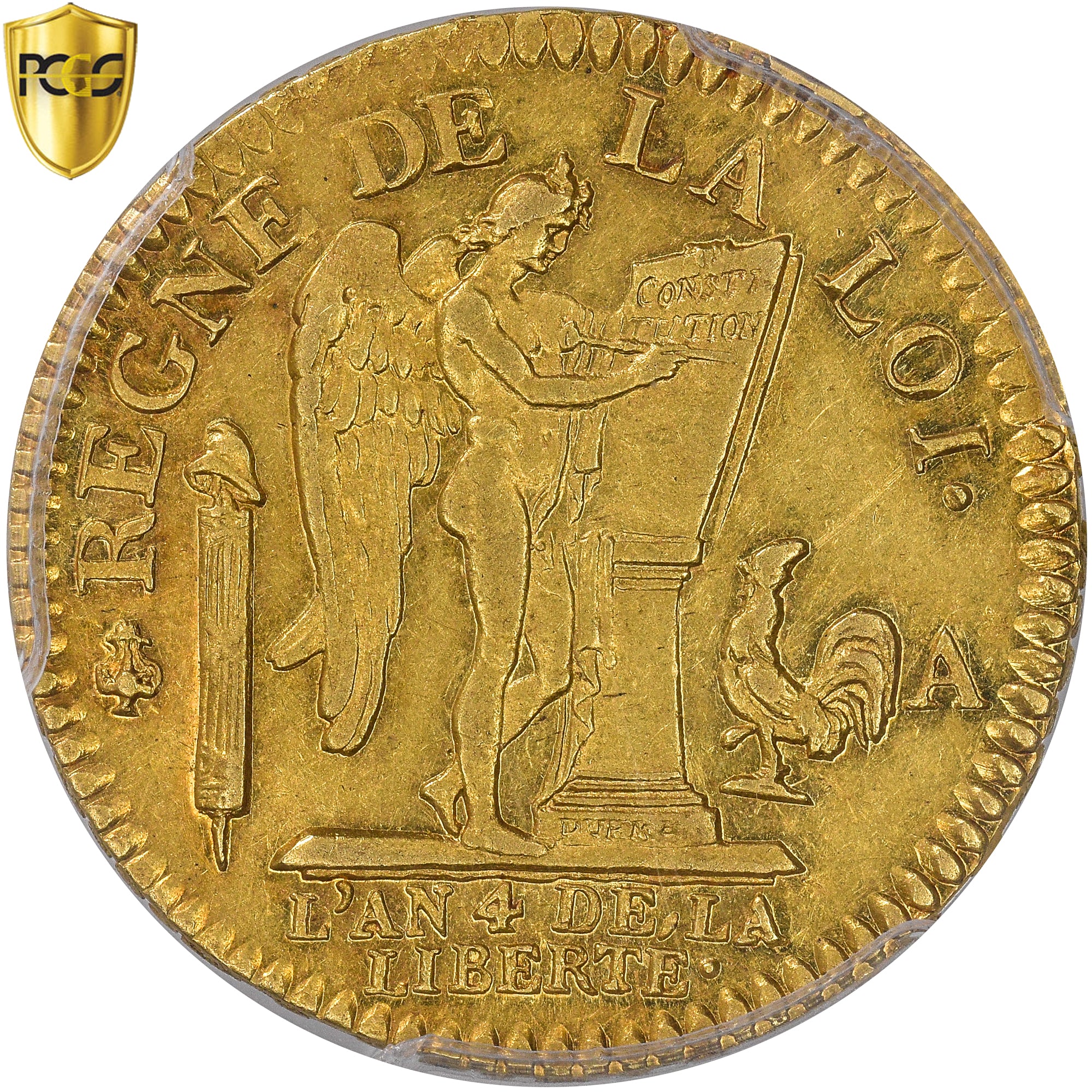 Coin, France, Louis XVI, 24 Livres, 1792, Paris, PCGS, AU55, AU(55-58), Gold
