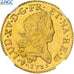 France, Louis XV, Louis d’or Mirliton de Béarn, Grandes palmes, 1725, Pau