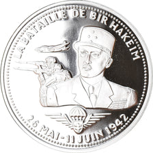 France, Medal, La Bataille de Bir Hakeim, WAR, MS(65-70), Silver