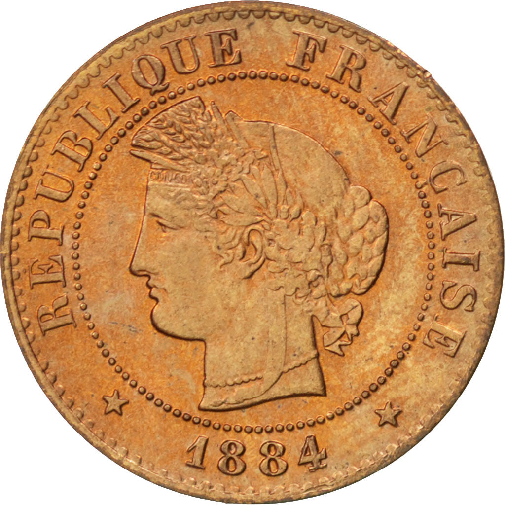 Münze, Frankreich, Cérès, Centime, 1884, Paris, STGL, Bronze, KM:826.1