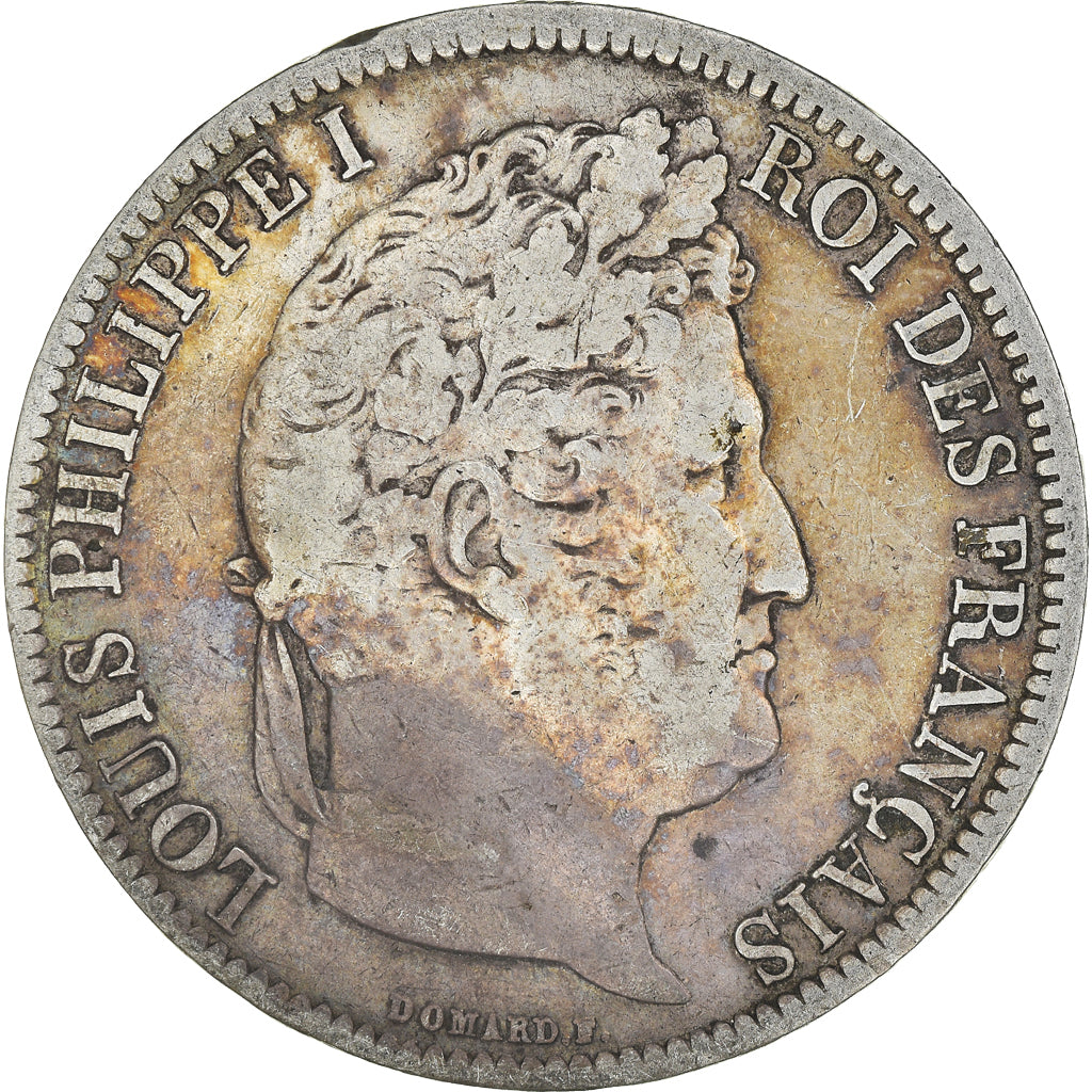 Moneta, Francia, Louis-Philippe, 5 Francs, 1831, Paris, MB, Argento, KM:745.1