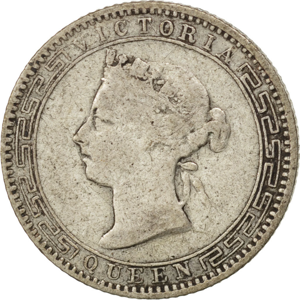 Coin, Ceylon, Victoria, 25 Cents, 1892, VF(30-35), Silver, KM:95
