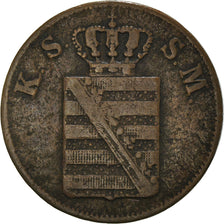 Coin, German States, SAXONY-ALBERTINE, Friedrich August II, 2 Pfennig, 1846