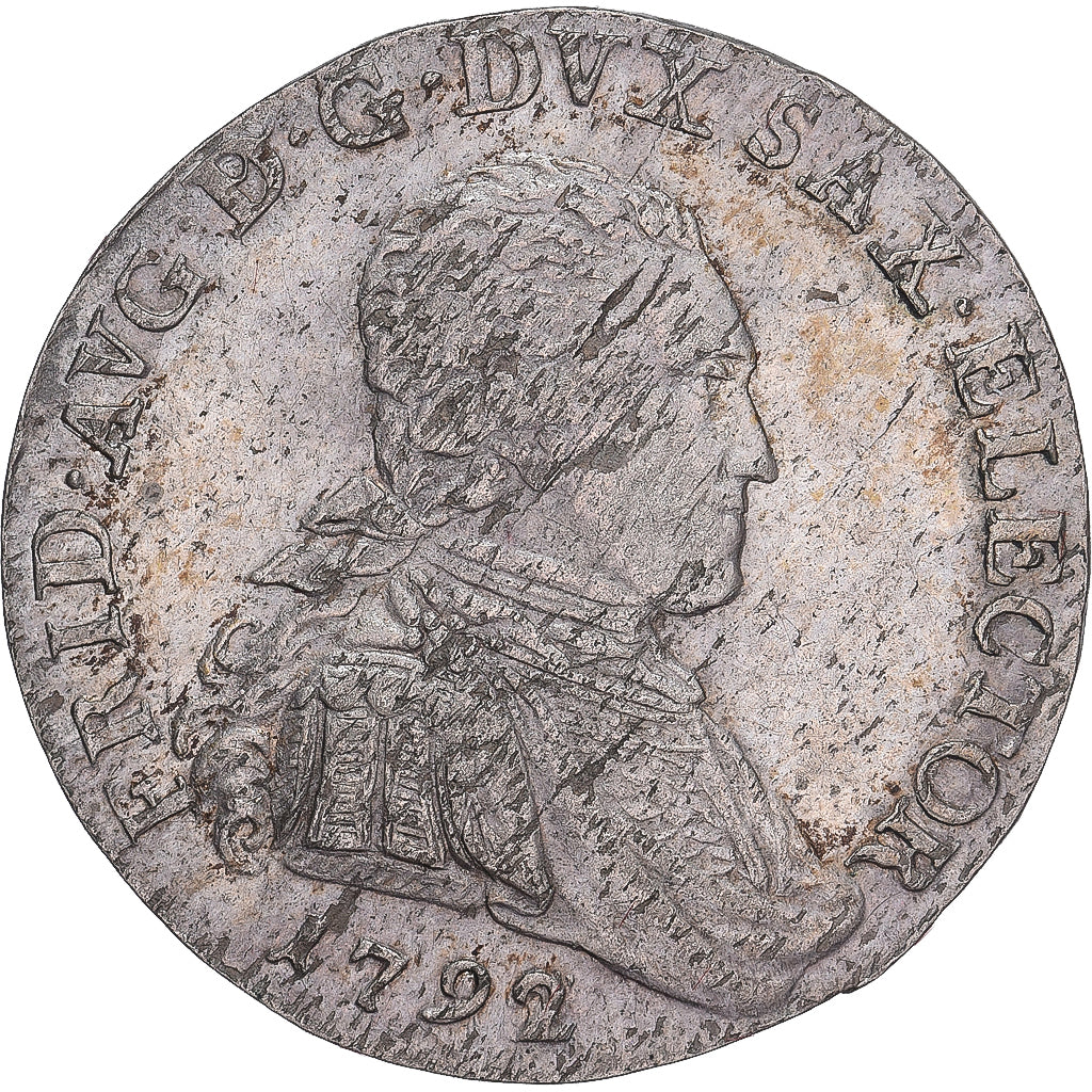 Munten, Duitse staten, SAXONY-ALBERTINE, Friedrich August III, 2 Groschen, 1/12