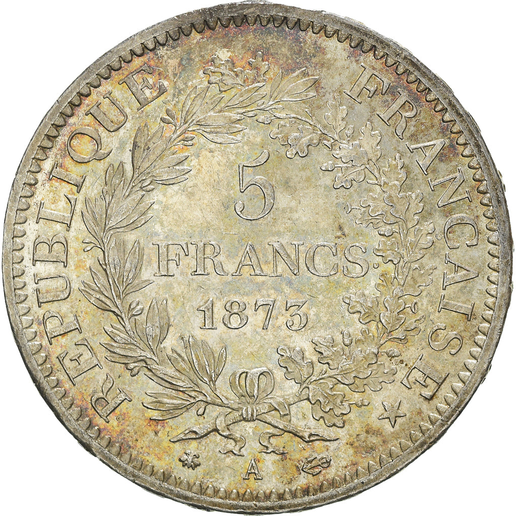 Münze, Frankreich, Hercule, 5 Francs, 1873, Paris, VZ, Silber, KM:820.1