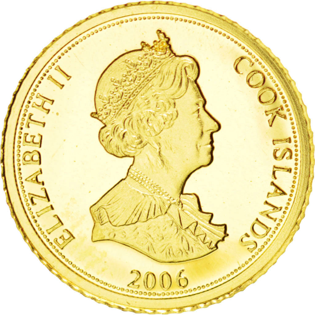 Coin, Cook Islands, 1 Dollar, 2006, MS(65-70), Gold, KM:New