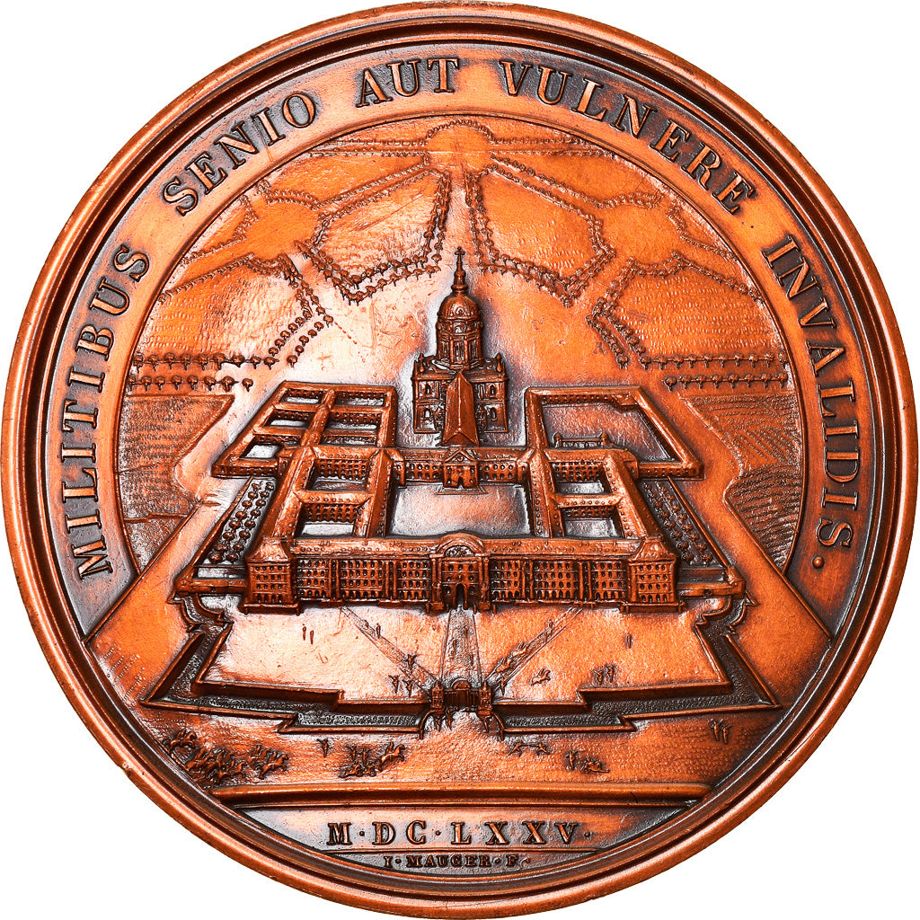 France, Médaille, Louis XIV, l'Hôtel des Invalides, History, Mauger, Refrappe