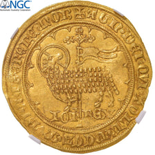 France, Jean II le Bon, Mouton d'or, 1355, Pontivy's Hoard, Gold, NGC, MS62