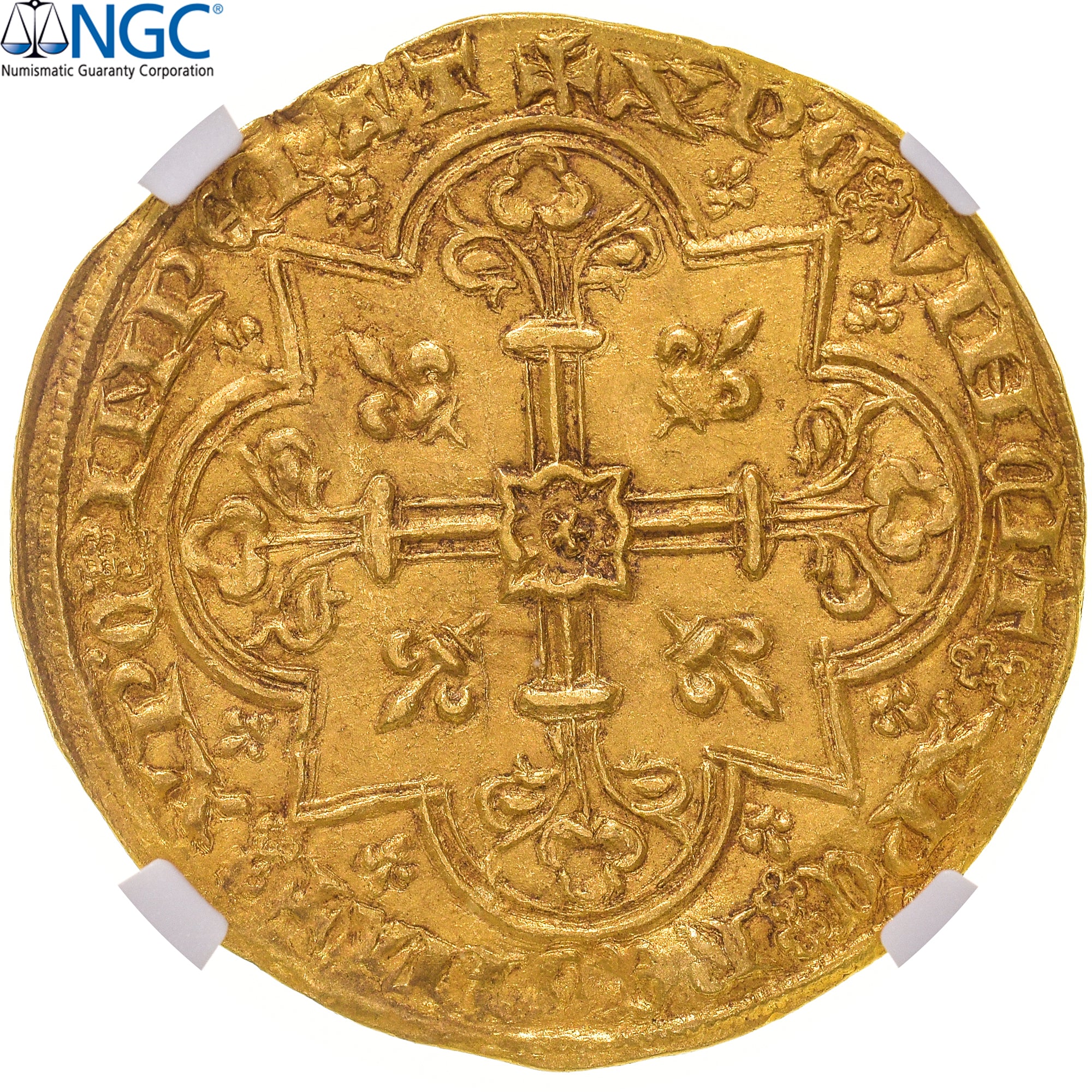 France, Jean II le Bon, Mouton d'or, 1355, Pontivy's Hoard, Gold, NGC, MS62