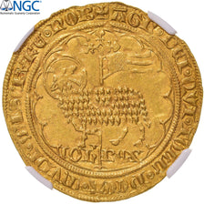 França, Jean II le Bon, Mouton d'or, 1355, Pontivy's Hoard, Dourado, NGC, MS62