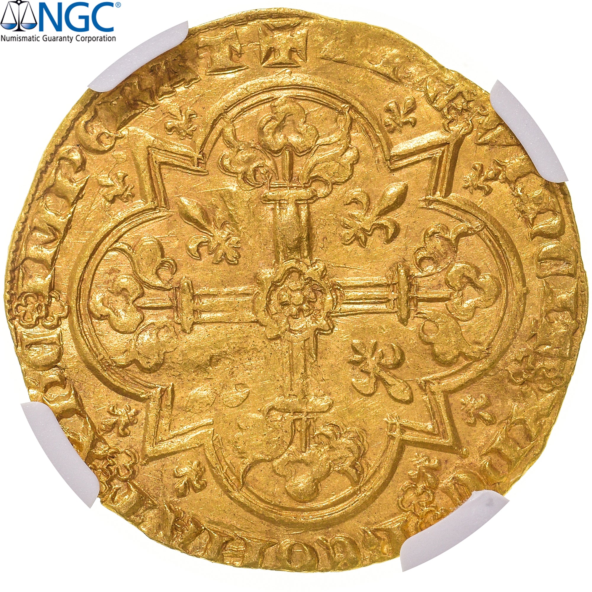 França, Jean II le Bon, Mouton d'or, 1355-1364, Pontivy's Hoard, Dourado, NGC