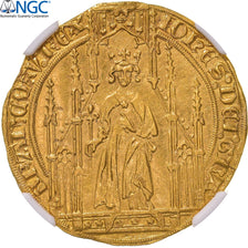 France, Jean II le Bon, Royal d'or, 1359, Pontivy's Hoard, Gold, NGC, MS61