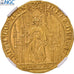 France, Jean II le Bon, Royal d'or, 1359, Pontivy's Hoard, Gold, NGC, MS61